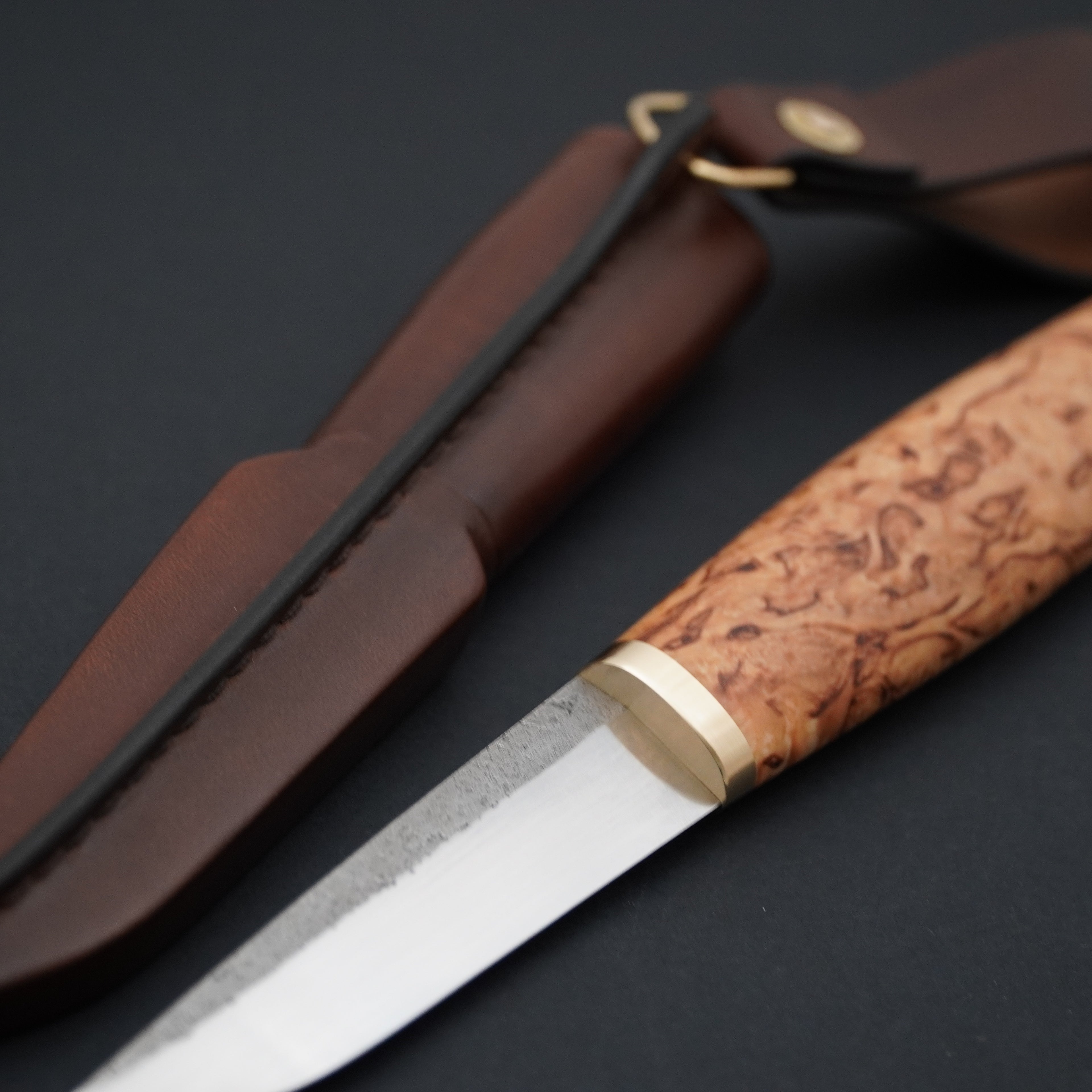 Puukko, stabiloitu visakoivu