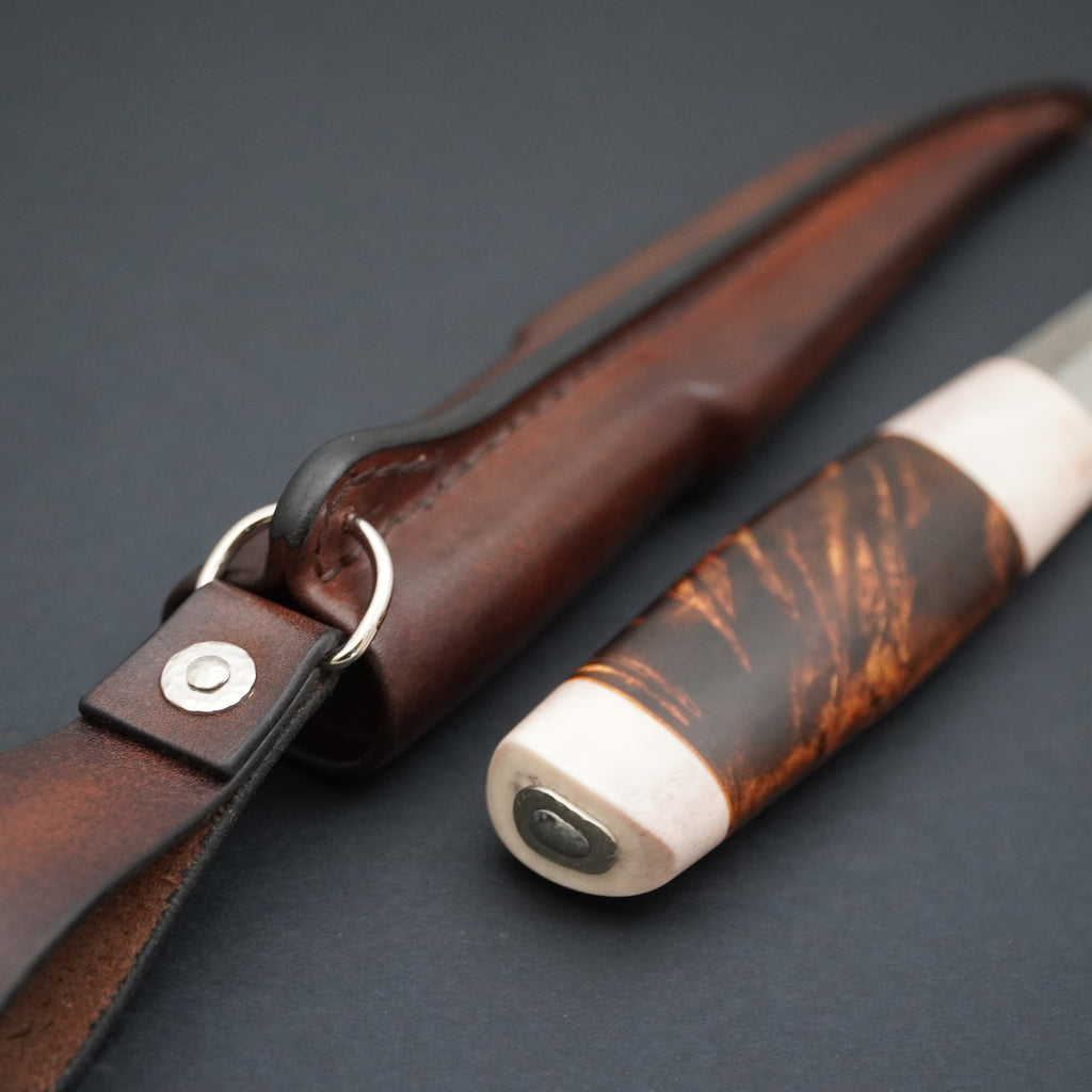 Puukko, poronsarvi/visakoivu