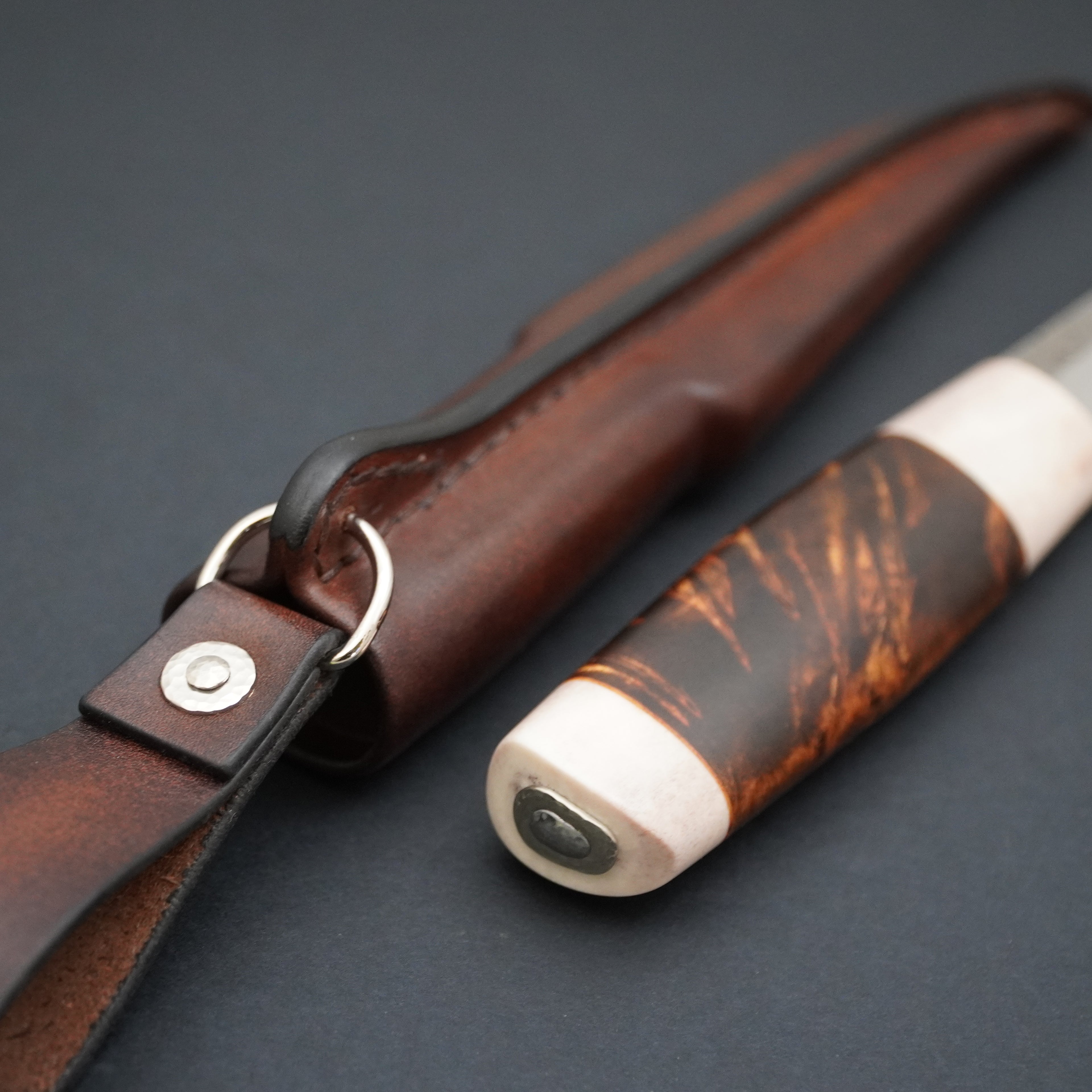 Puukko, poronsarvi/visakoivu
