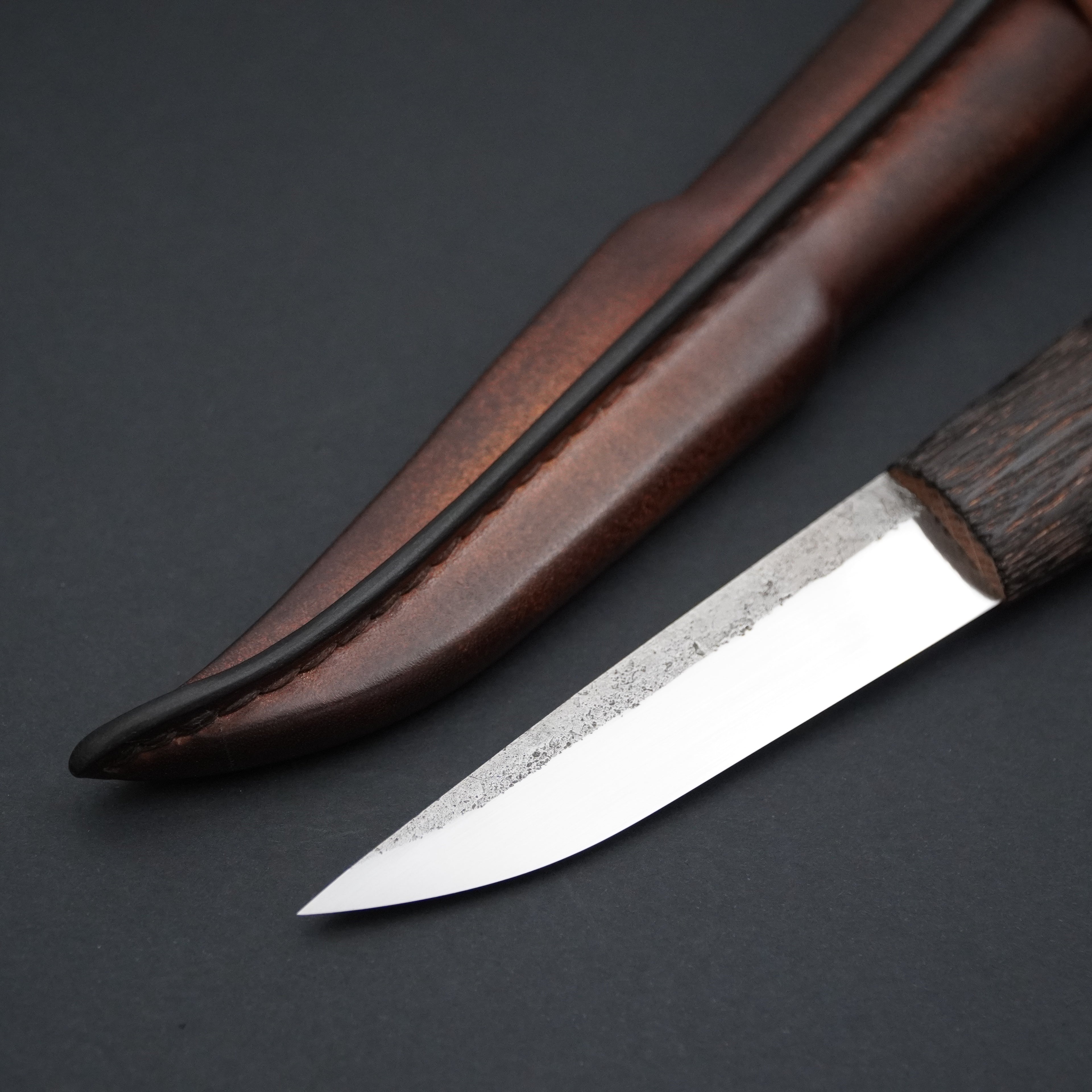 Puukko, burnt oak