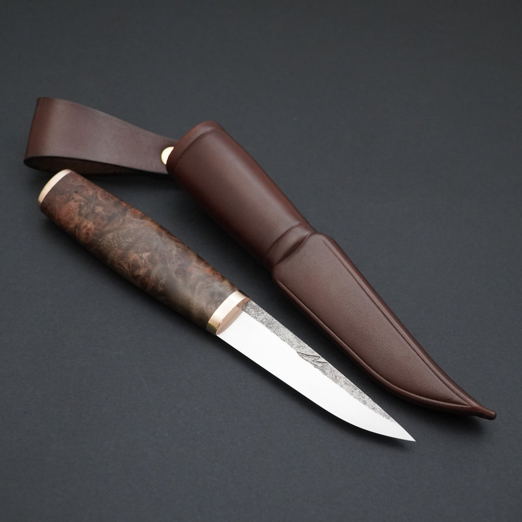 Puukko, stabiloitu vaahteran pahka