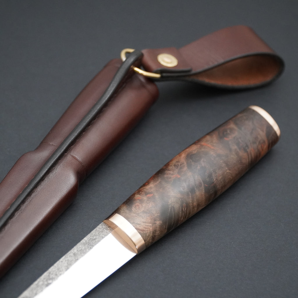 Puukko, stabiloitu vaahteran pahka