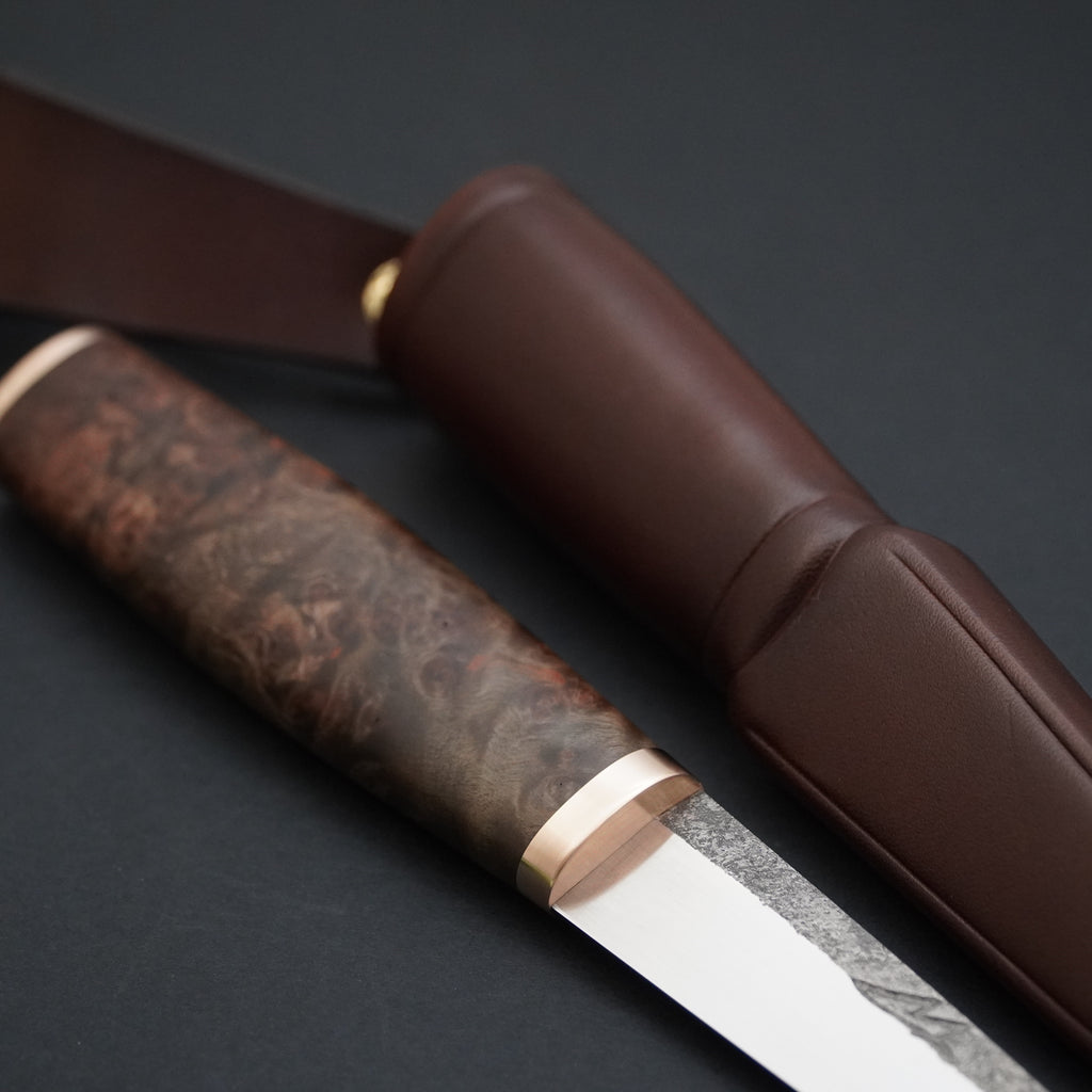 Puukko, stabiloitu vaahteran pahka