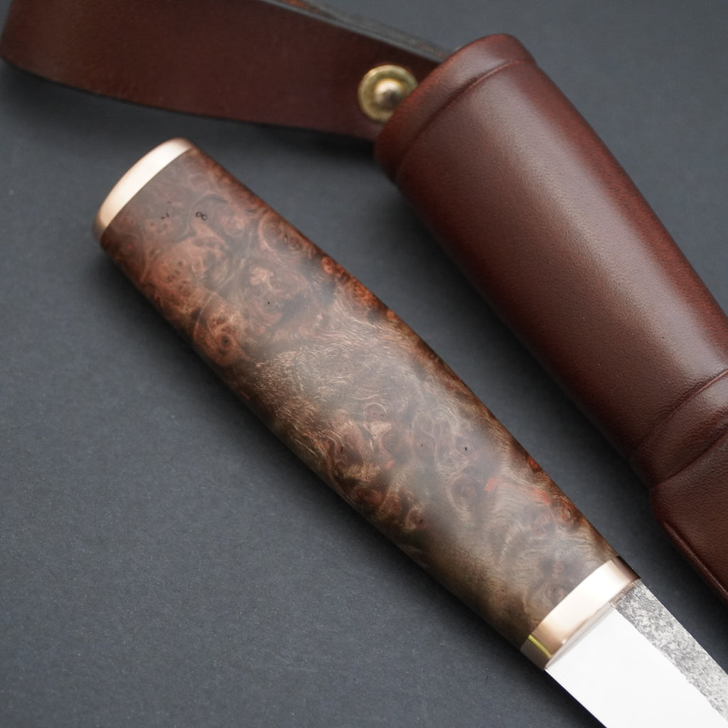 Puukko, stabiloitu vaahteran pahka