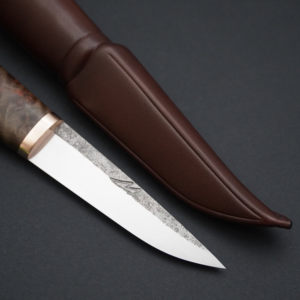Puukko, stabiloitu vaahteran pahka