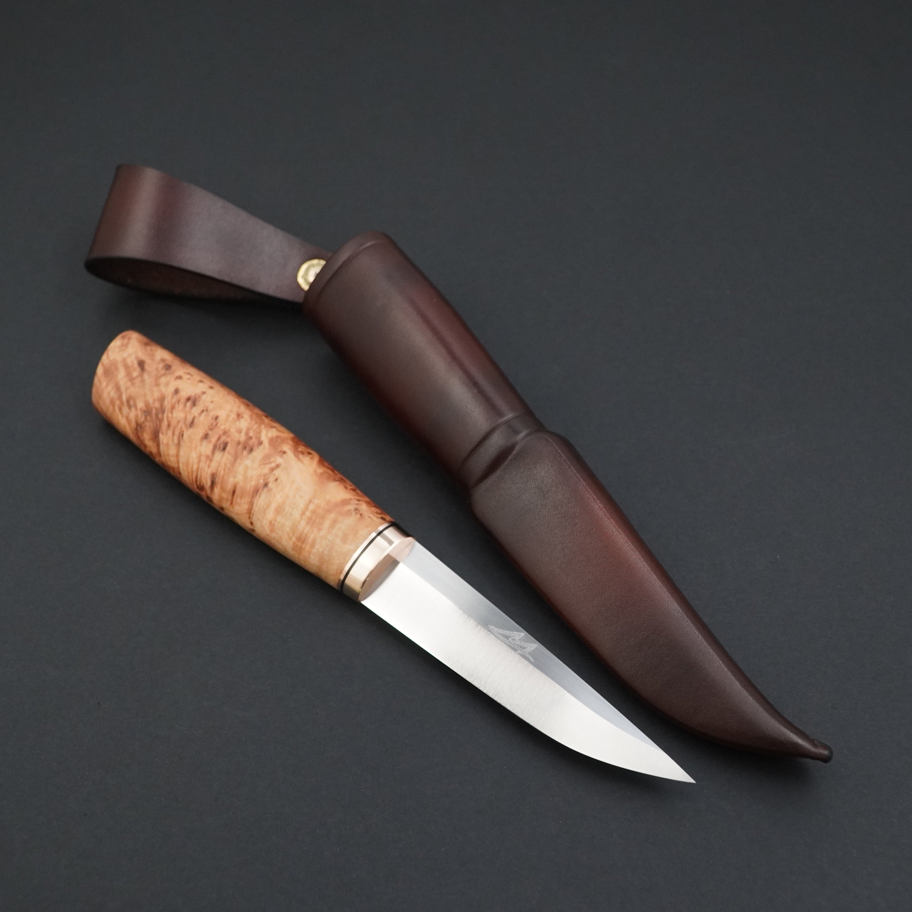 Puukko, linden root burl
