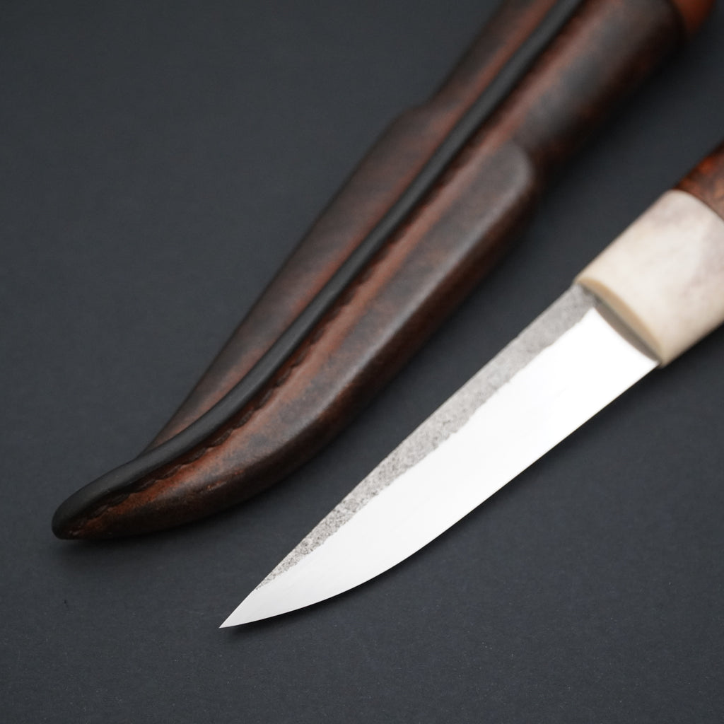 Puukko, hirvensarvi/visakoivu
