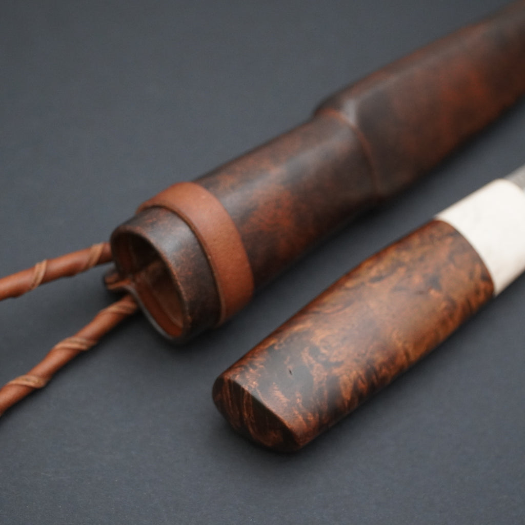 Puukko, hirvensarvi/visakoivu