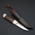 Puukko, hirvensarvi/savutammi