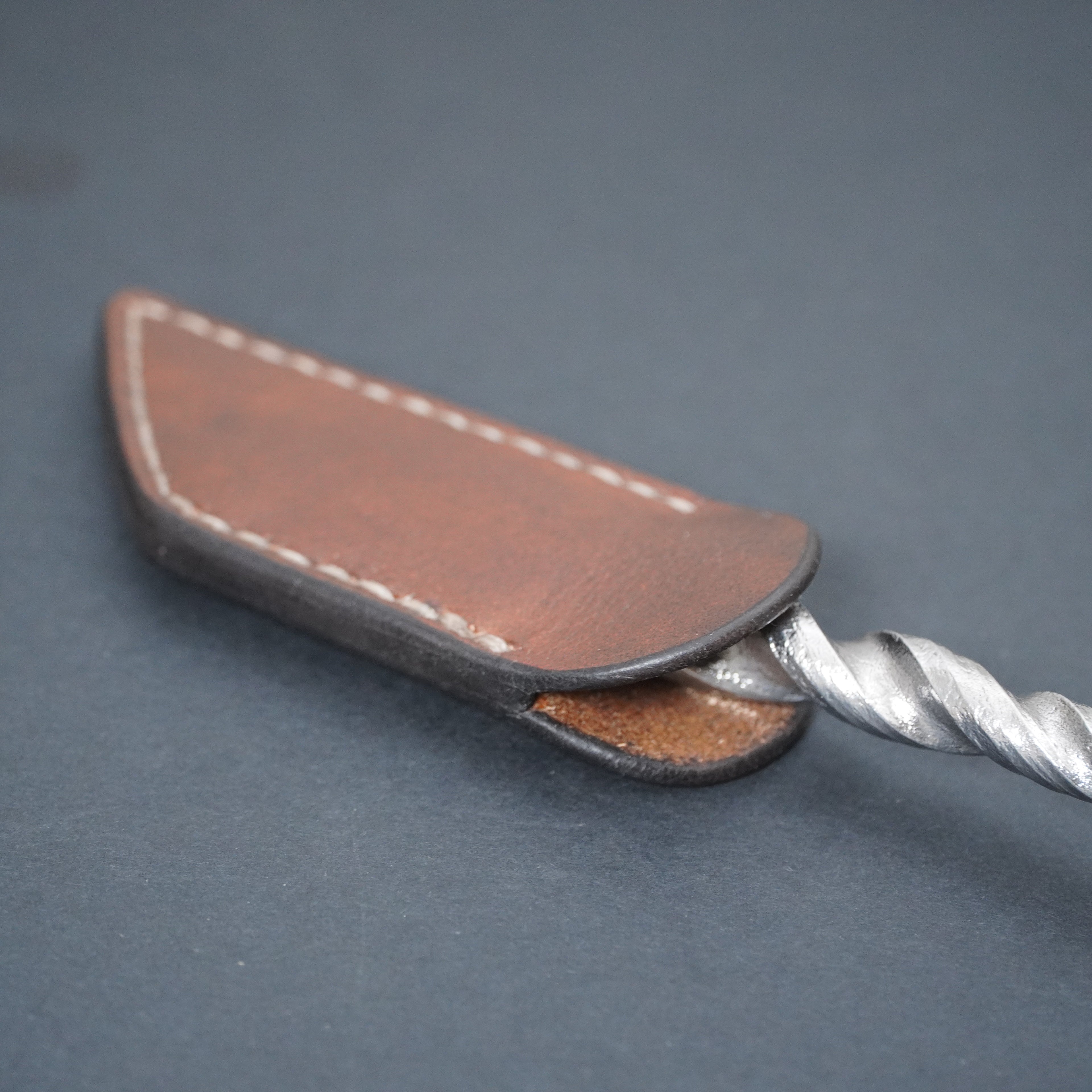 Leather sheath for a Kiridashi