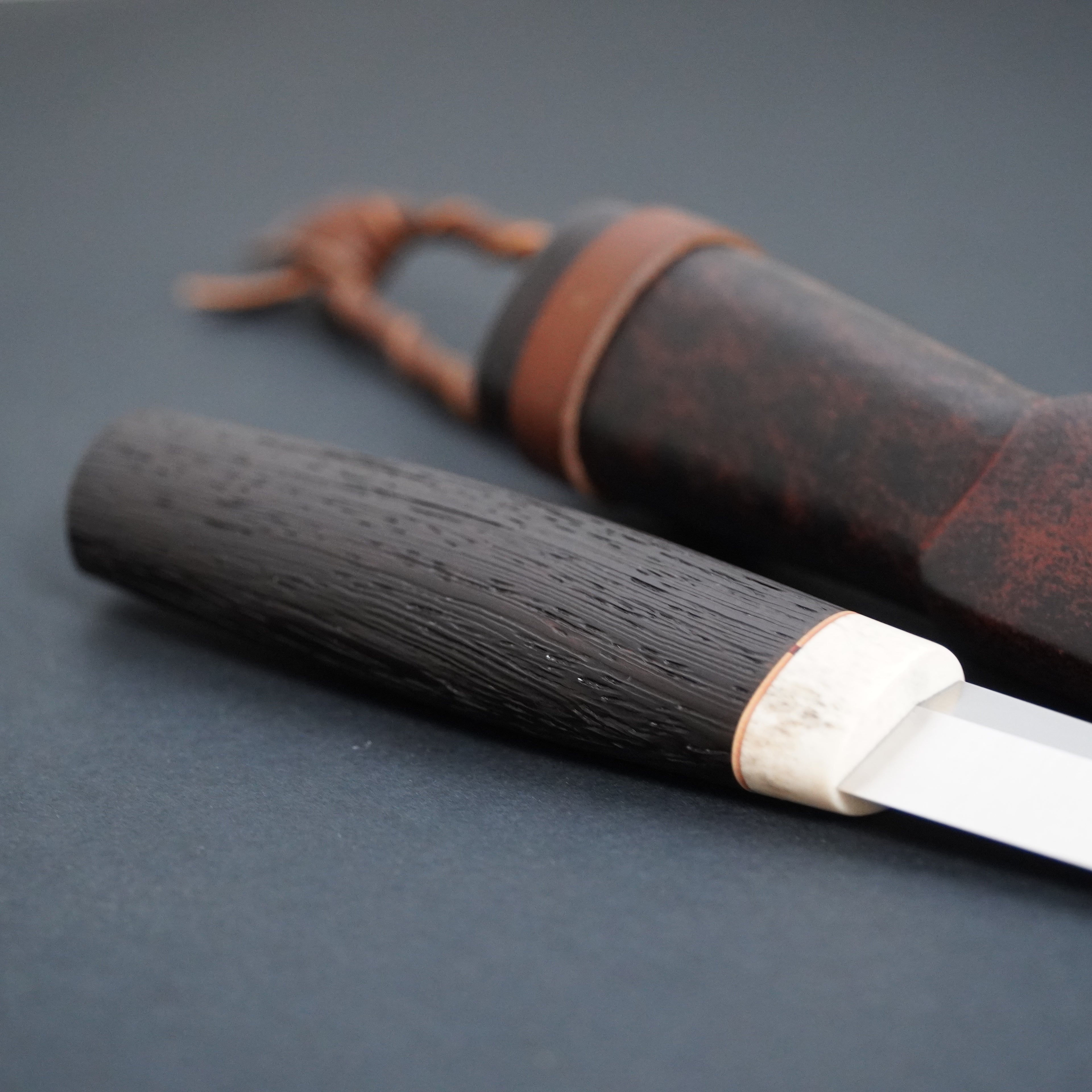 Magnacut puukko, moose antler/ brushed wenge